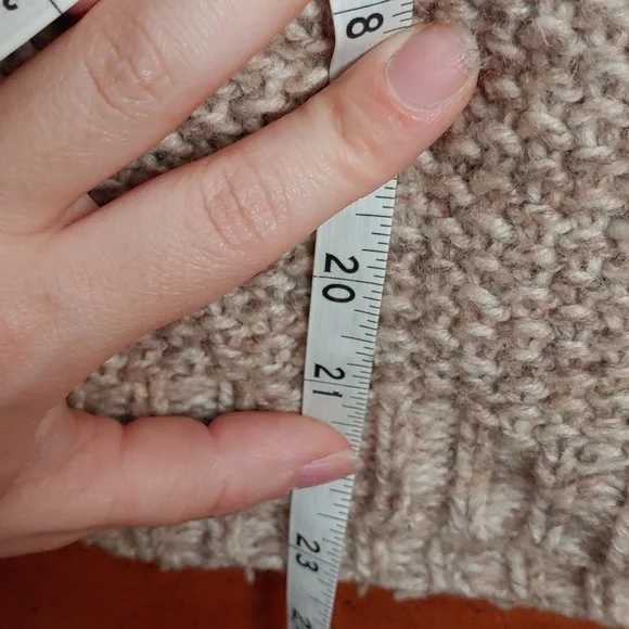 Madewell x Sezane oversized oatmeal beige knit sweater - Picture 3 of 6